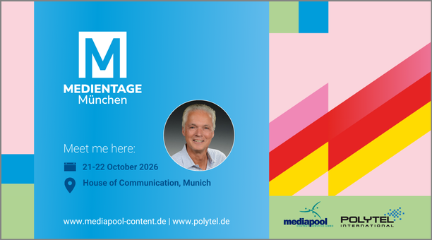 Dr. Ralf Heublein will attend Medientage München 2026